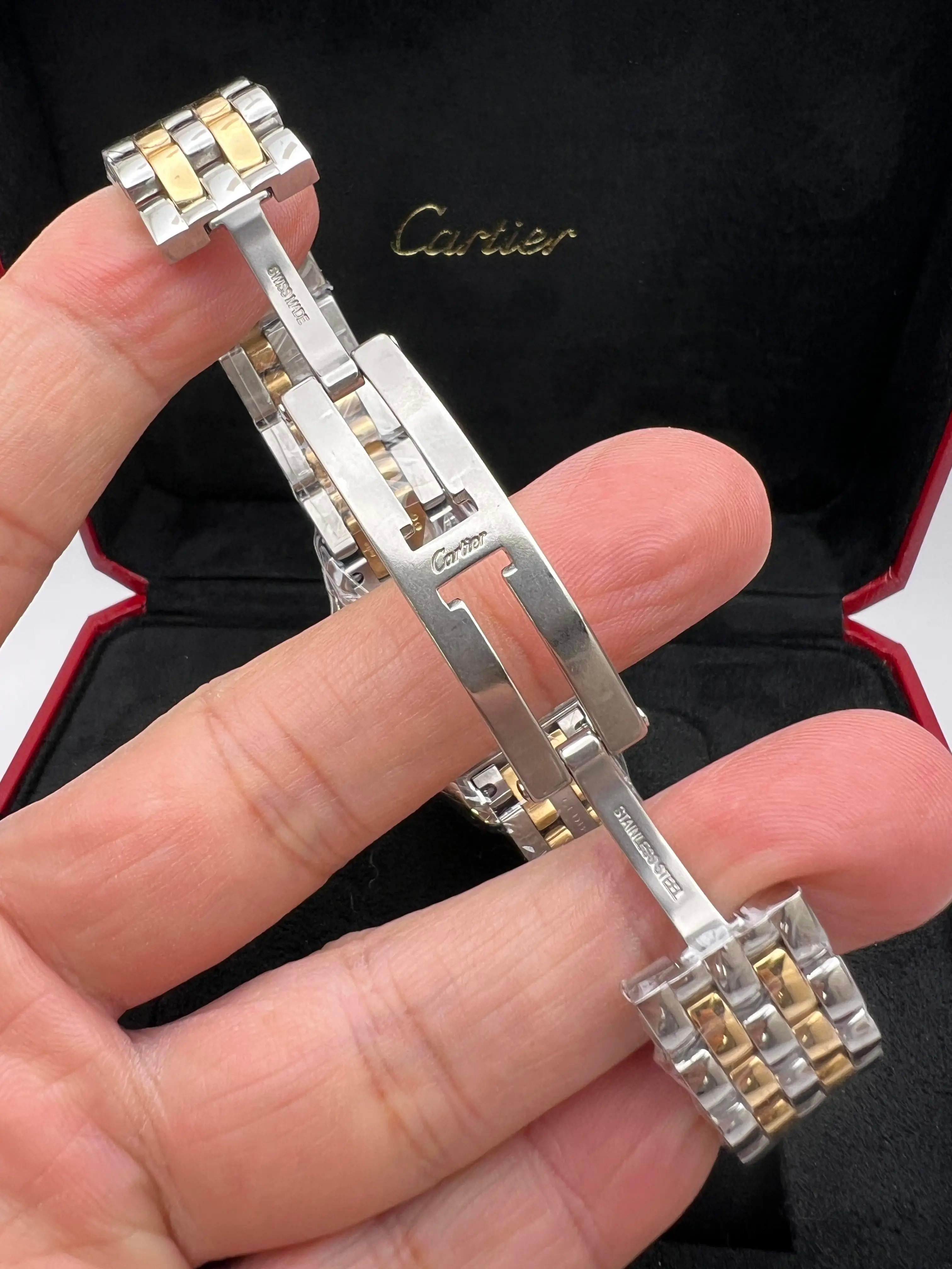 2025 Cartier Panthere Medium 18K Two Tone Silver Dial W2PN0007 Box Papers For Sale 6