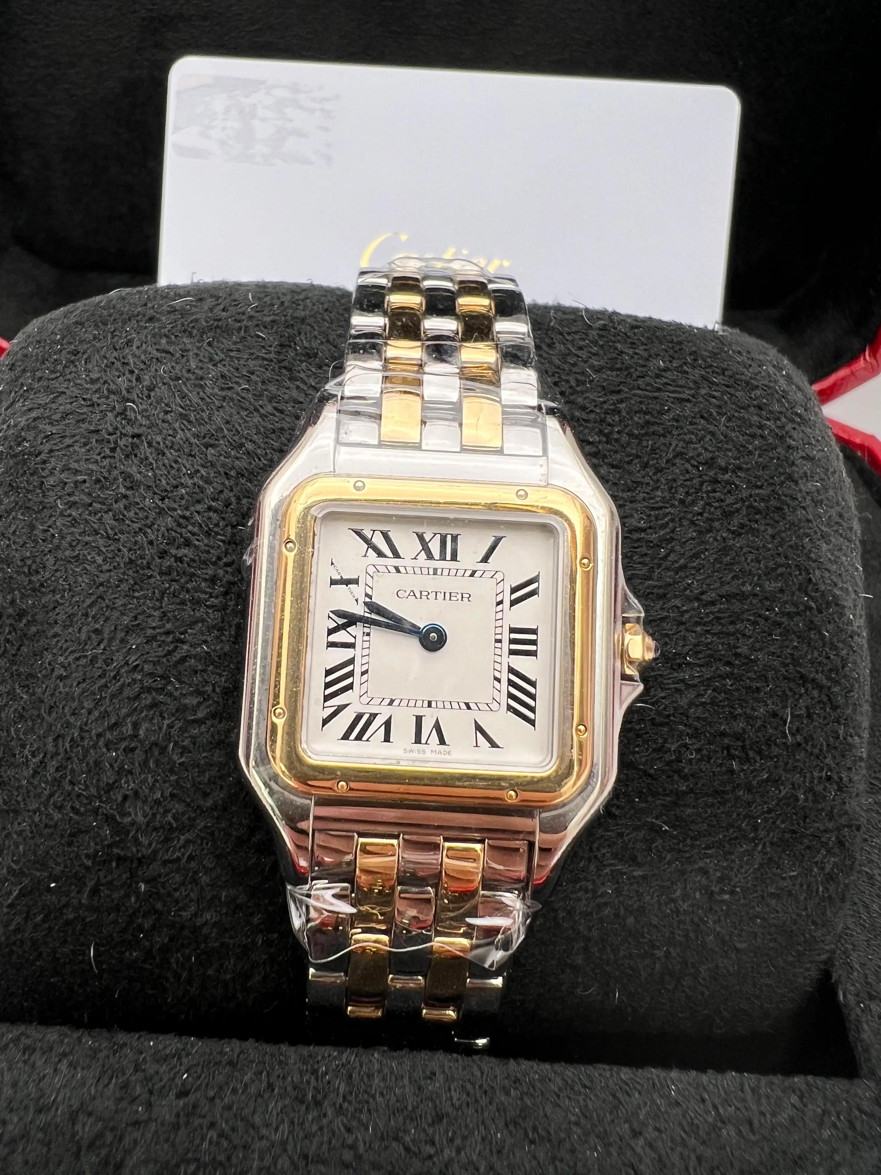 2025 Cartier Panthere Medium 18K Two Tone Silver Dial W2PN0007 Box Papers In New Condition For Sale In New York, NY