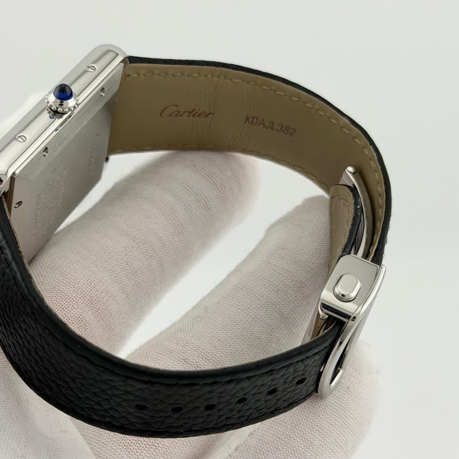 Women's or Men's 2025 Cartier Tank Must De Cartier XL WSTA0040 31mm x 41mm Silver Dial Box Paper For Sale