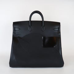 2025 Hermès Noir HAC 50 en Selle PHW