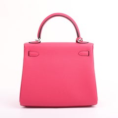 2025 Hermès Rose Mexico Togo Retourne Kelly 25 PHW