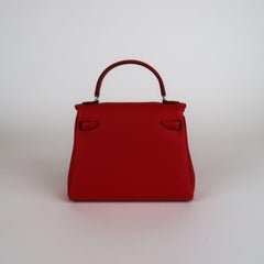 2025 Hermès Rouge Radieux Swift Kelly Doll PHW