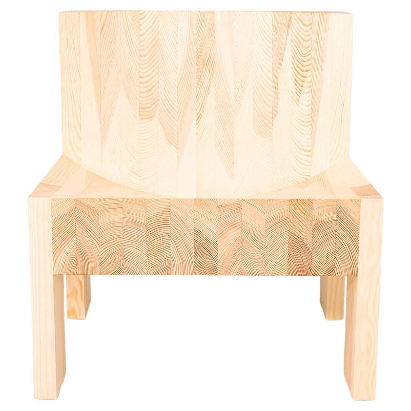 2025 Max Lamb for Vaarnii 005 Lounge Chair in Solid Pine For Sale