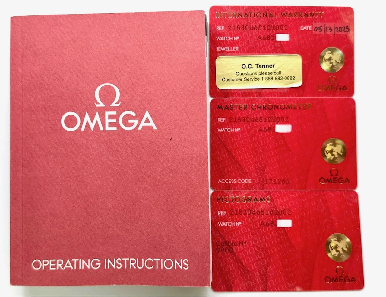 2025 NEW Omega Seamaster Planet Ocean 215.30.46.51.01.002 Stainless Box Paper For Sale 7