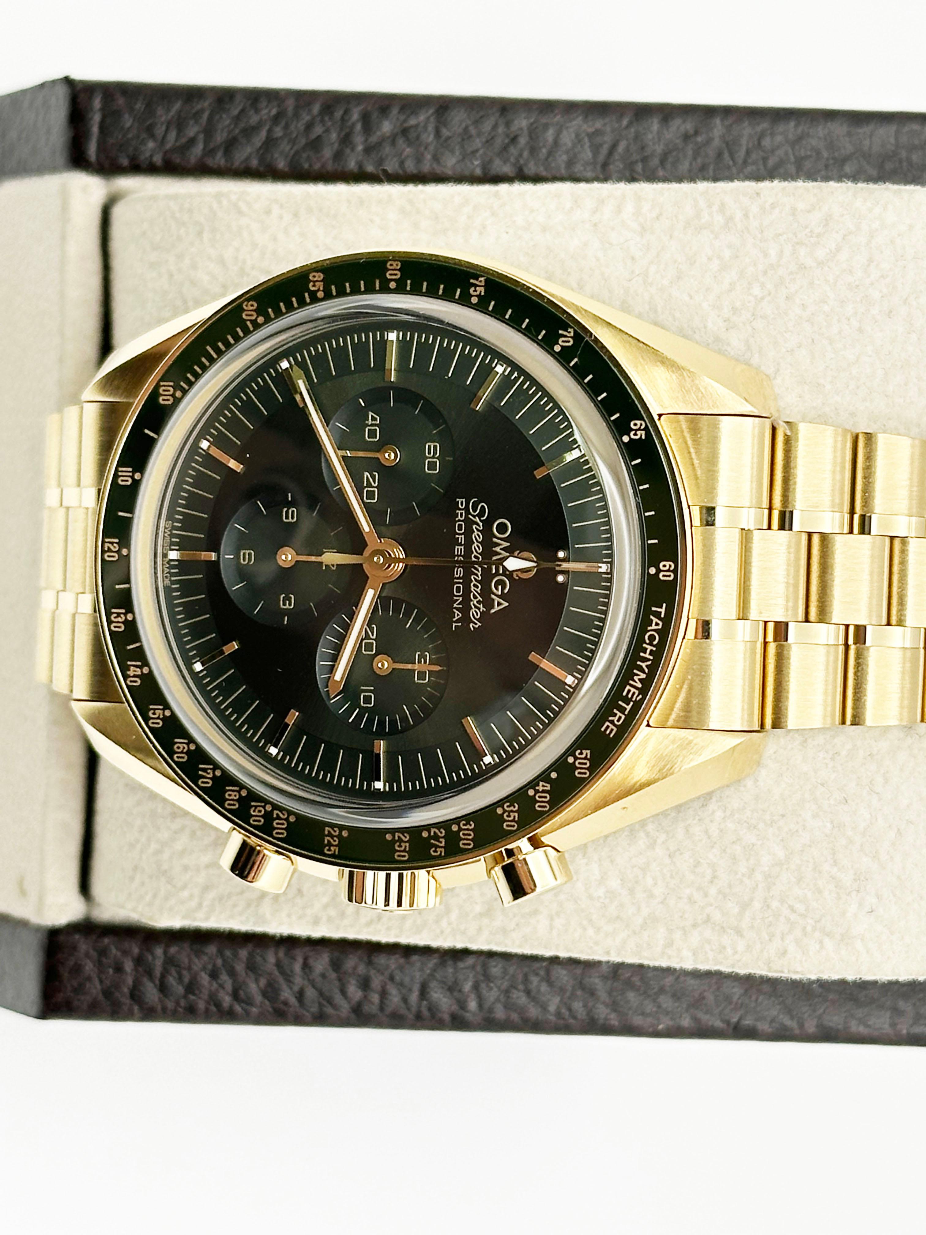 2025 NUEVO Omega Speedmaster Moonwatch 310.60.42.50.10.001 Moonshine Oro 18K 42mm en venta 5
