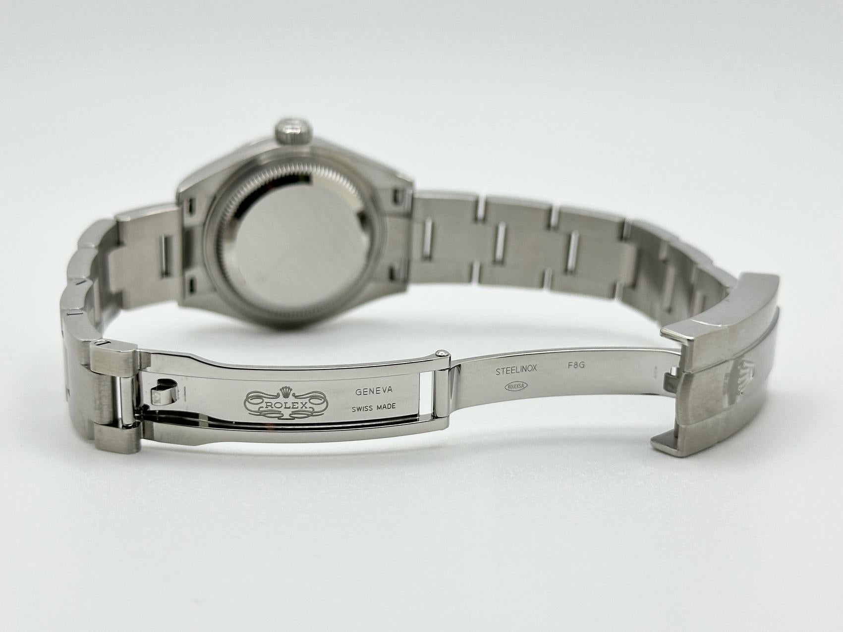 2025 NUOVO Rolex Oyster Perpetual Donna 276200 LAVENDER Quadrante Acciaio Steele 28mm 3