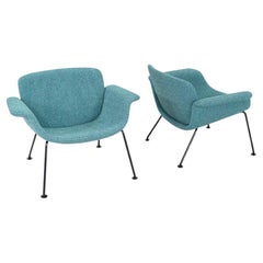 2025 Piero Lissoni for Knoll KN04 Chair in Blue Fabric 2x Available
