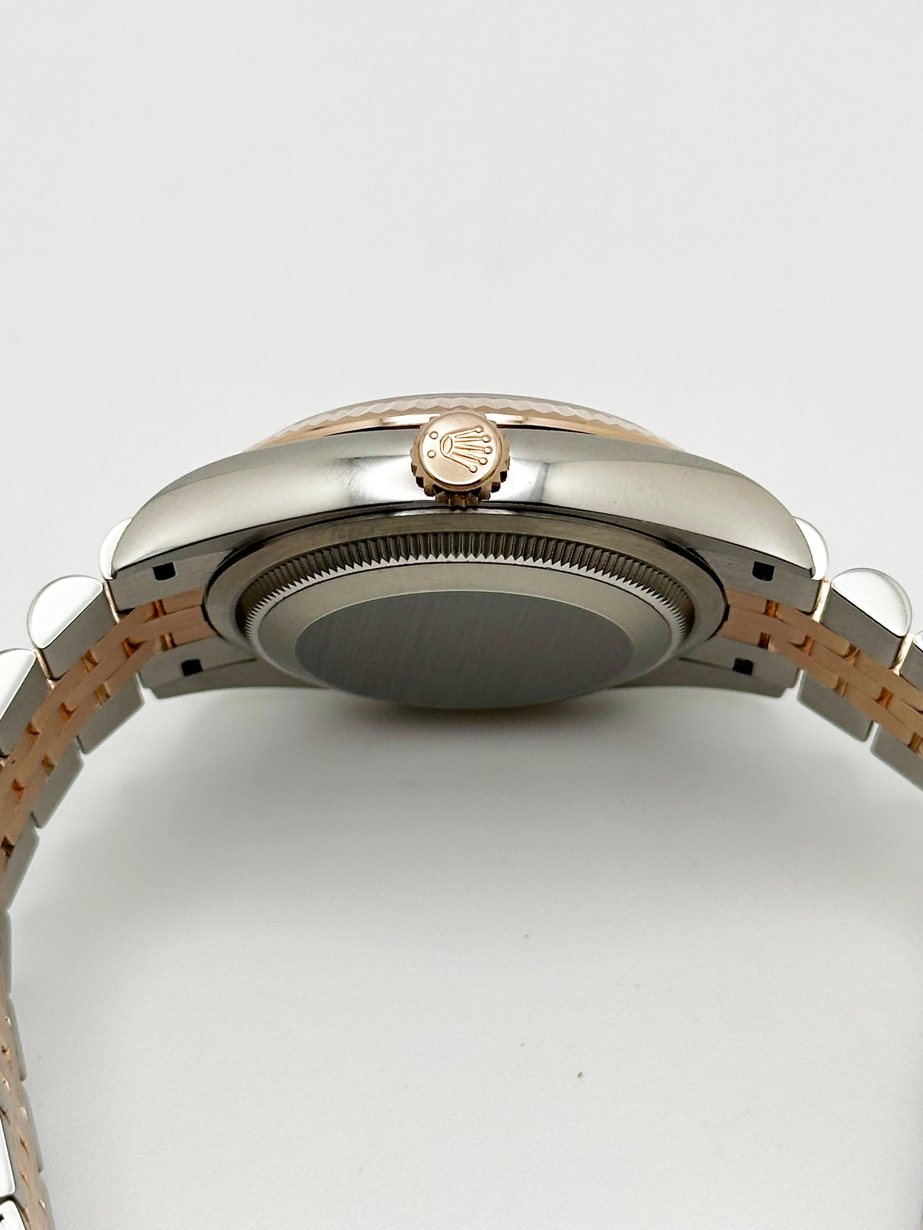 2025 Rolex Datejust 126231 Wimbledon Dial 18K Rose Gold Stainless Box Paper For Sale 3