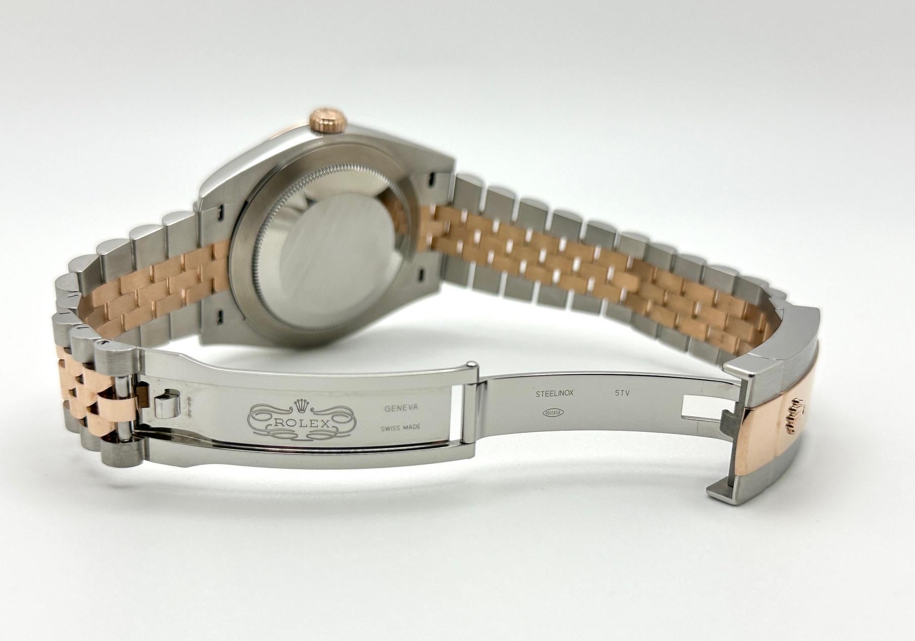 2025 Rolex Datejust 41 126331 Sundust Dial 18K Rose Gold Steel Box Paper For Sale 1