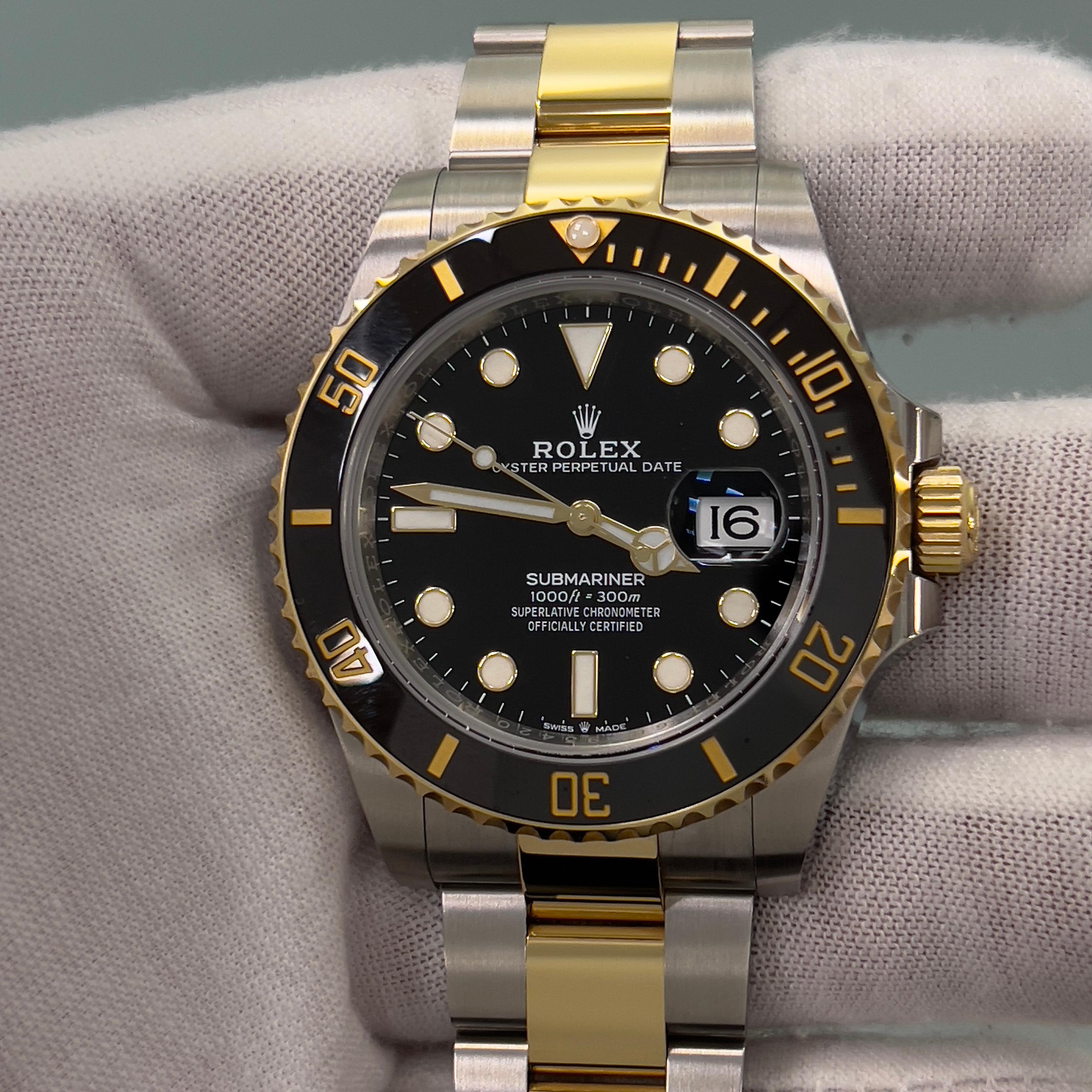 2025 Rolex Submariner 126613LN 41mm Quadrante nero Oro giallo 18 carati Steele in vendita 6