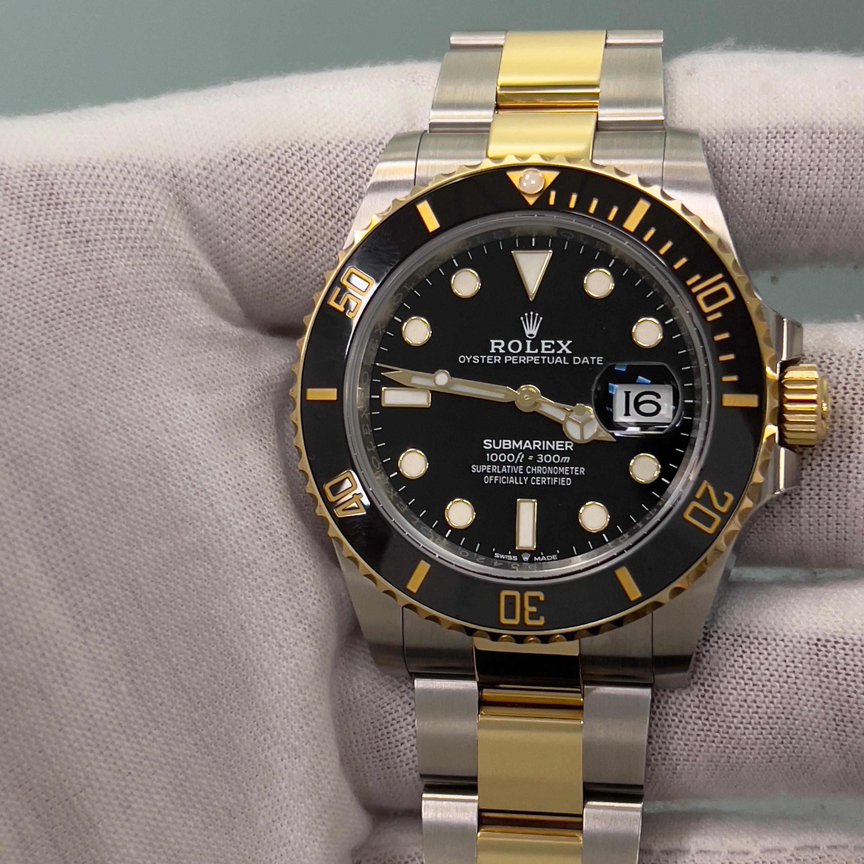 2025 Rolex Submariner 126613LN 41mm Quadrante nero Oro giallo 18 carati Steele in vendita 5