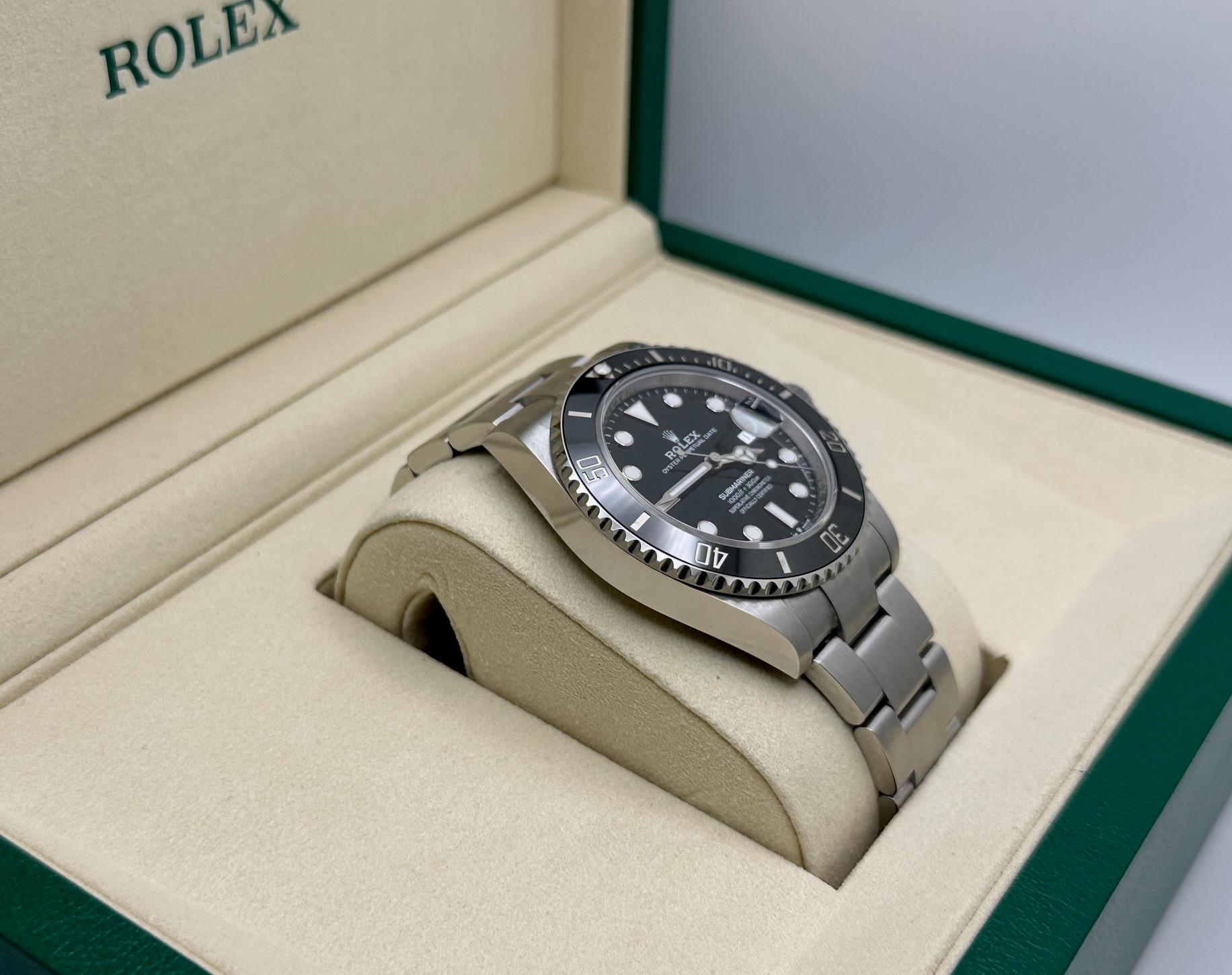 Men's 2025 Rolex Submariner Date 126610LN 41mm Black Ceramic Stainless Steel Box Paper For Sale