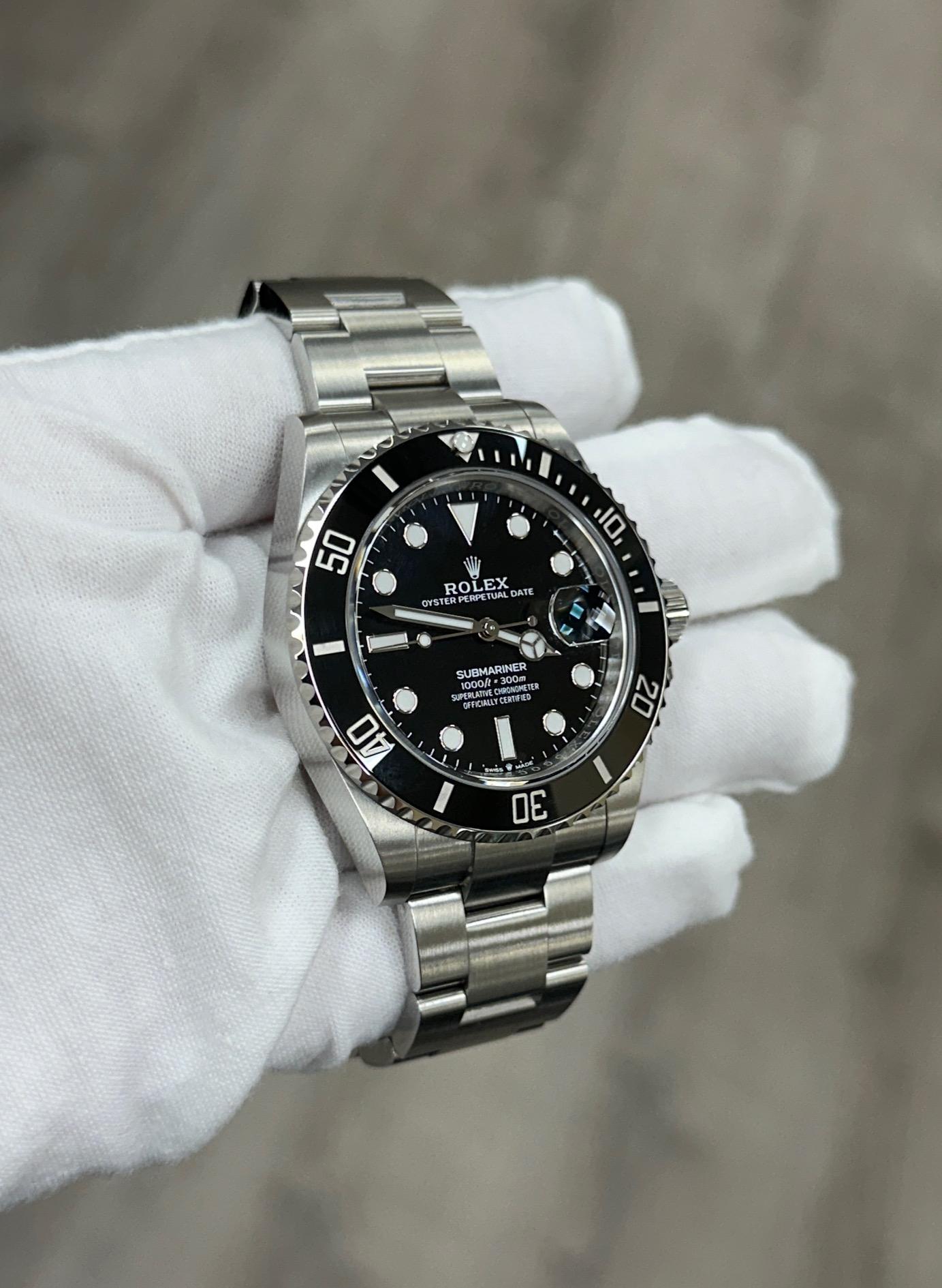 2025 Rolex Submariner Date 126610LN 41mm Black Ceramic Stainless Steel Box Paper For Sale 3
