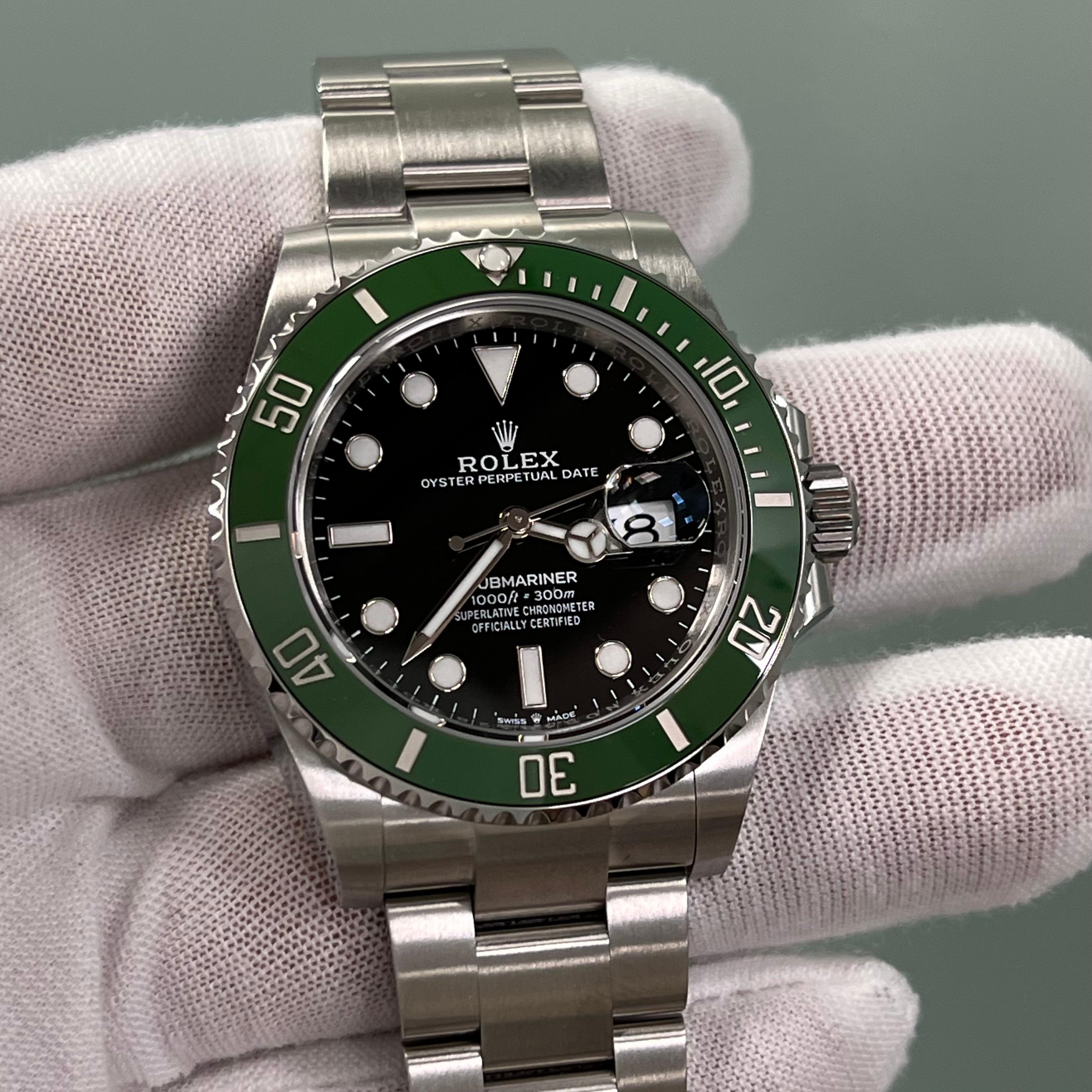  2025 Rolex Submariner Starbucks 126610LV Green Ceramic Steel Box Paper 41mm Pour hommes 