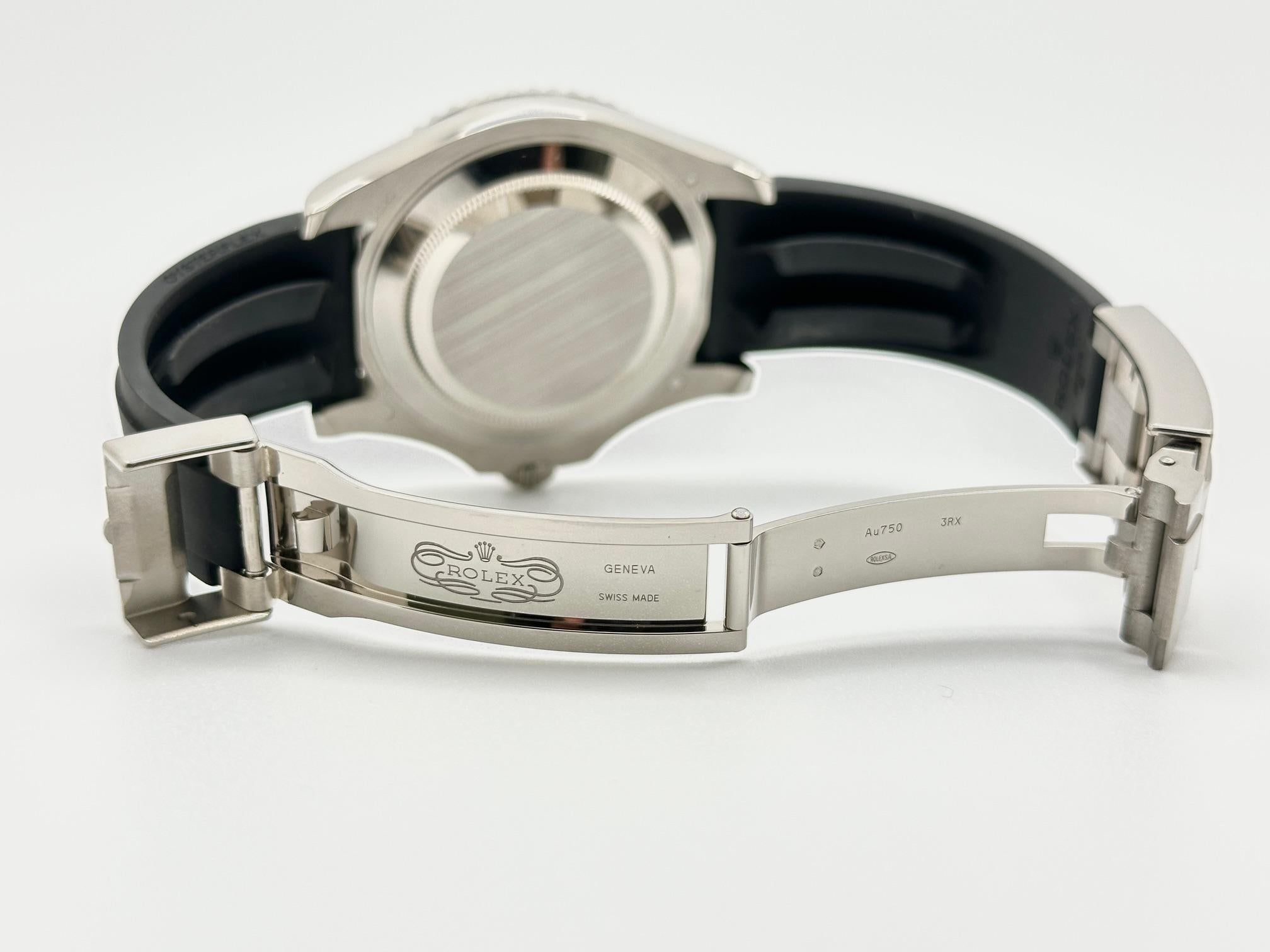 2025 Rolex Yacht Master 226659 Or blanc 18K Céramique noire 42mm Oysterflex en vente 1