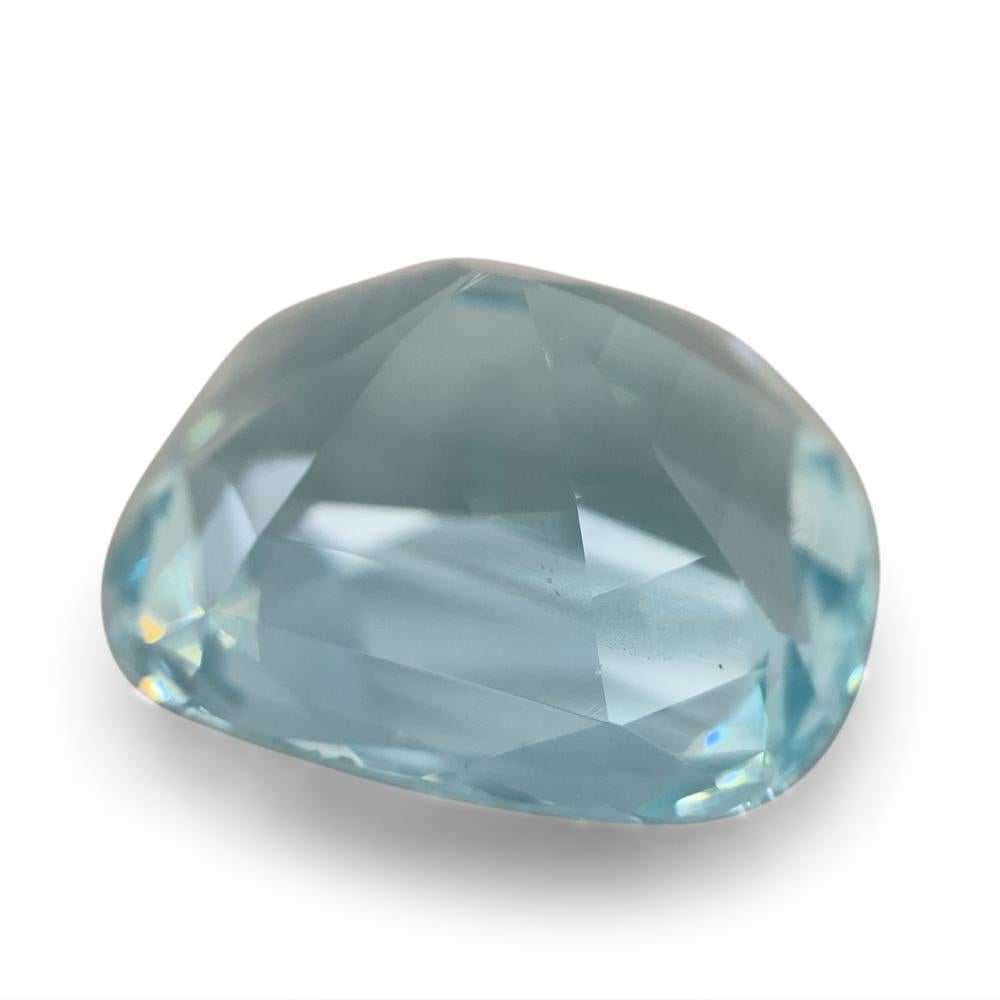 Aigue-marine taille coussin de 20,29 carats certifiée GIA en vente 2