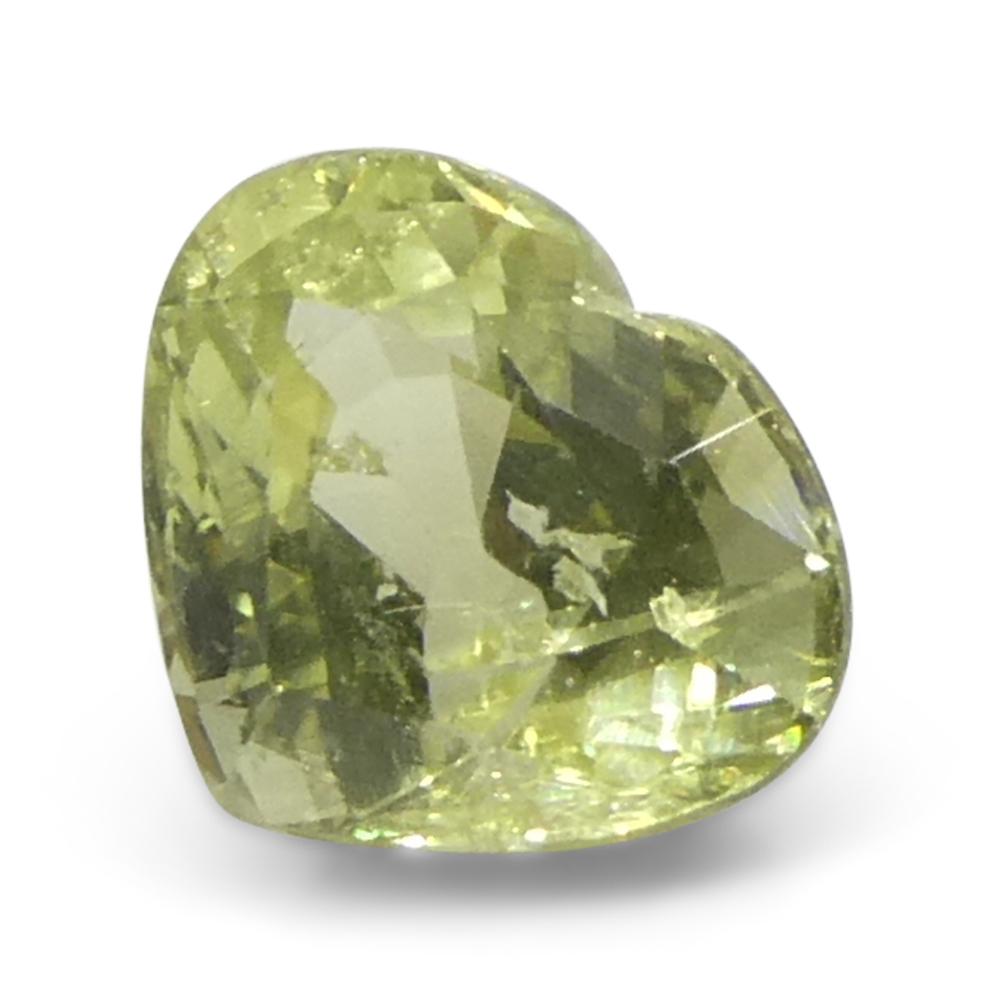da uomo o donna Zaffiro giallo cuore 2,02ct dalla Tanzania in vendita