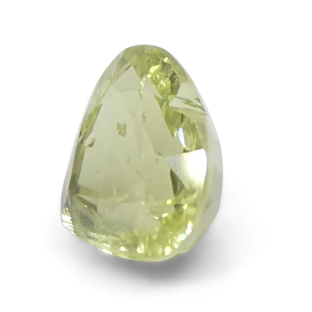 Zaffiro giallo cuore 2,02ct dalla Tanzania in vendita 1