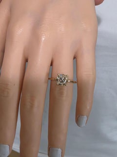 2.02ct. Natural Champagne Diamond Set In 14kt. Yellow Gold.