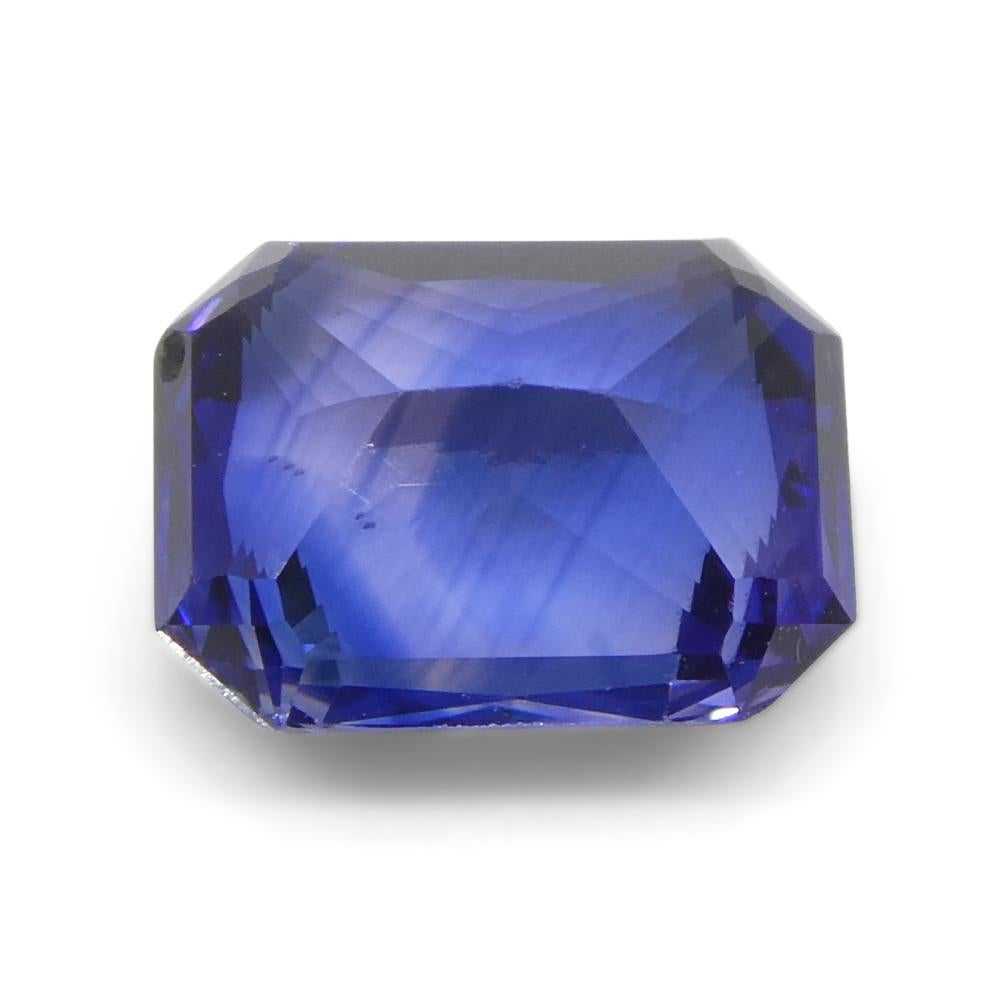 2.02ct Octagonal/Emerald Cut Blue Sapphire from Sri Lanka For Sale 5