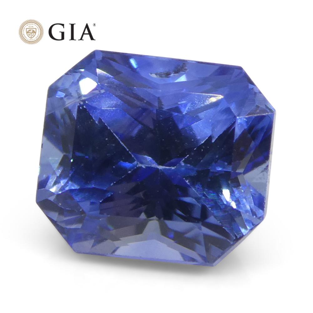 2.02ct Octagonal/Emerald Cut Blue Sapphire GIA Certified Sri Lanka   For Sale 8
