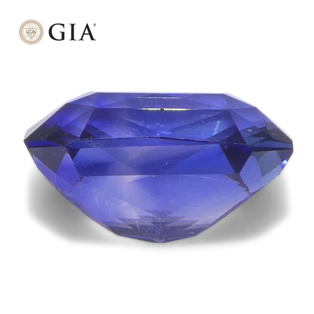 2.02ct Octagonal/Emerald Cut Purple and Blue Parti Sapphire GIA Certified (en anglais) en vente 3