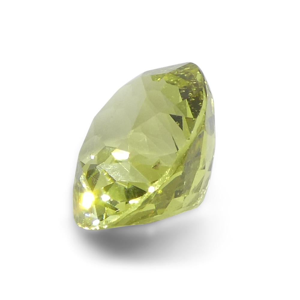 2.02ct Oval Green-Yellow Chrysoberyl from Brazil For Sale 5