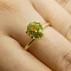 2.02ct Oval Green-Yellow Chrysoberyl from Brazil