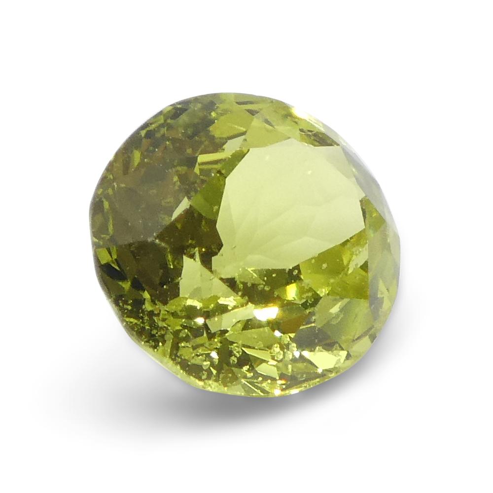 2.02ct Oval Green-Yellow Chrysoberyl from Brazil For Sale 2