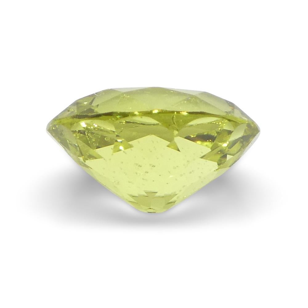 2.02ct Oval Green-Yellow Chrysoberyl from Brazil For Sale 4