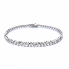 2.02ct Round Diamond Illusion Set Bracelet White Gold