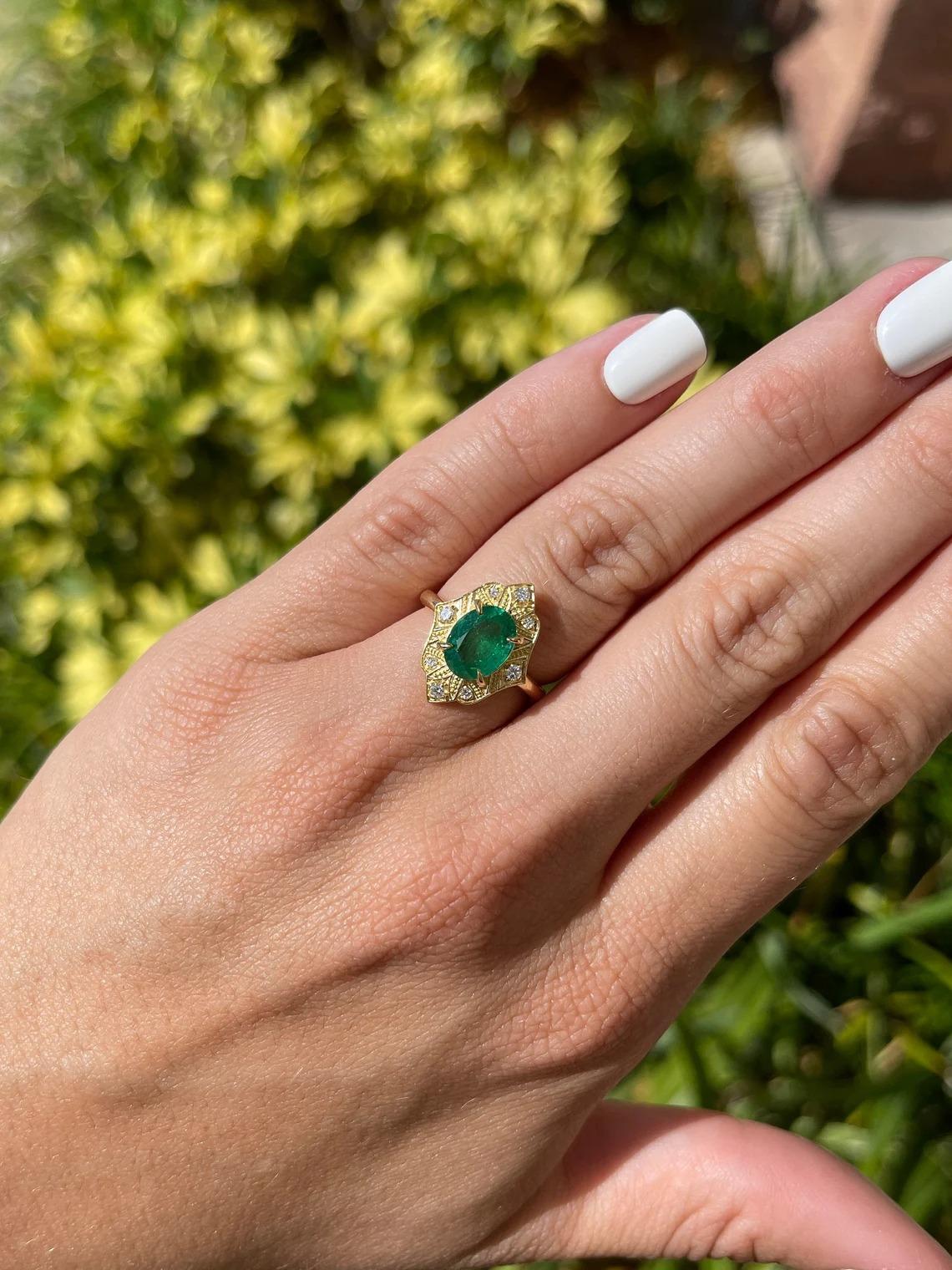 real emerald ring vintage
