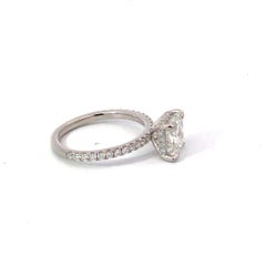 GIA Certified 2.03 carat Square Cut Diamond Platinum Ring