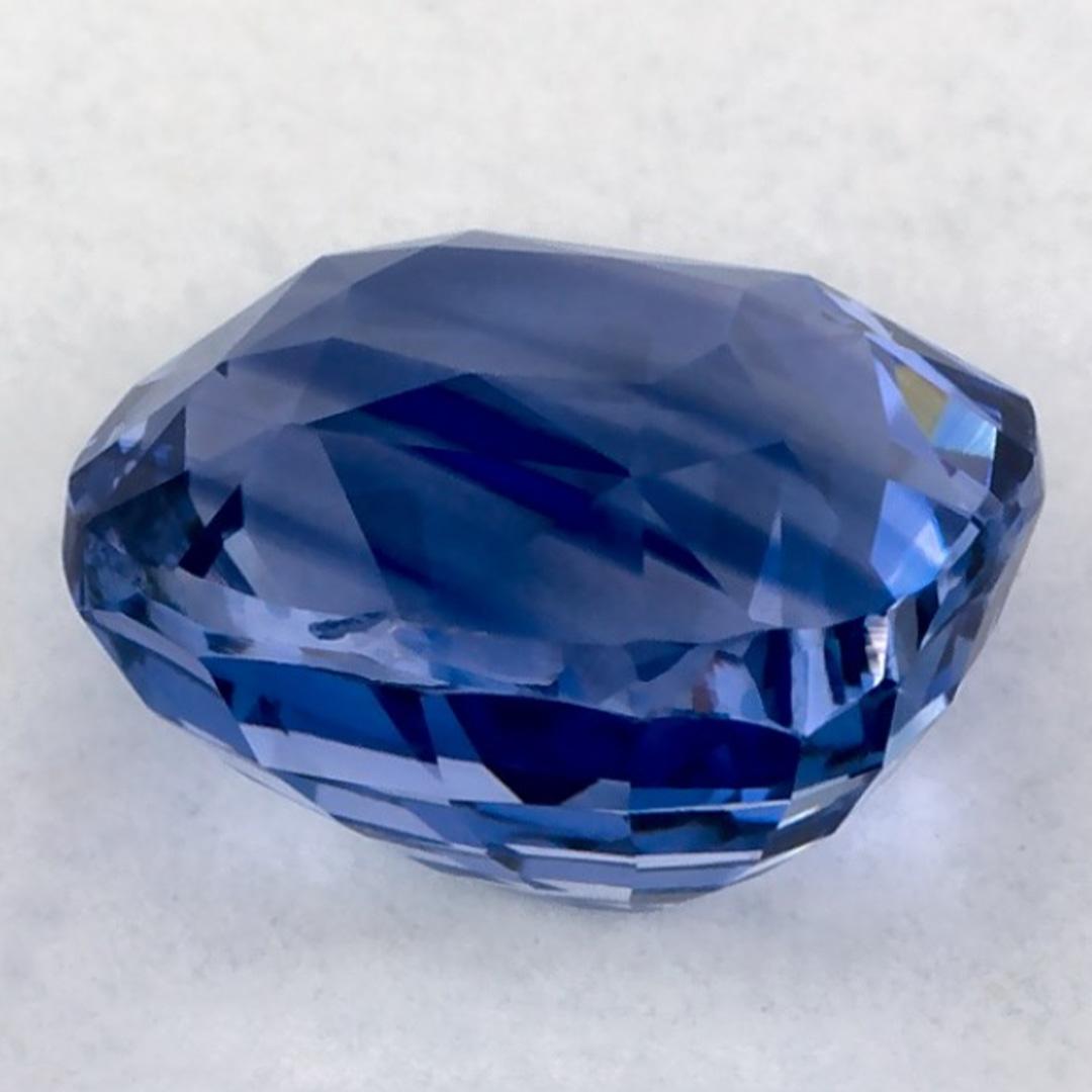 2.03 Ct Blue Sapphire Cushion Certified Loose Gemstone (pierre précieuse en vrac) Neuf - En vente à Fort Lee, NJ