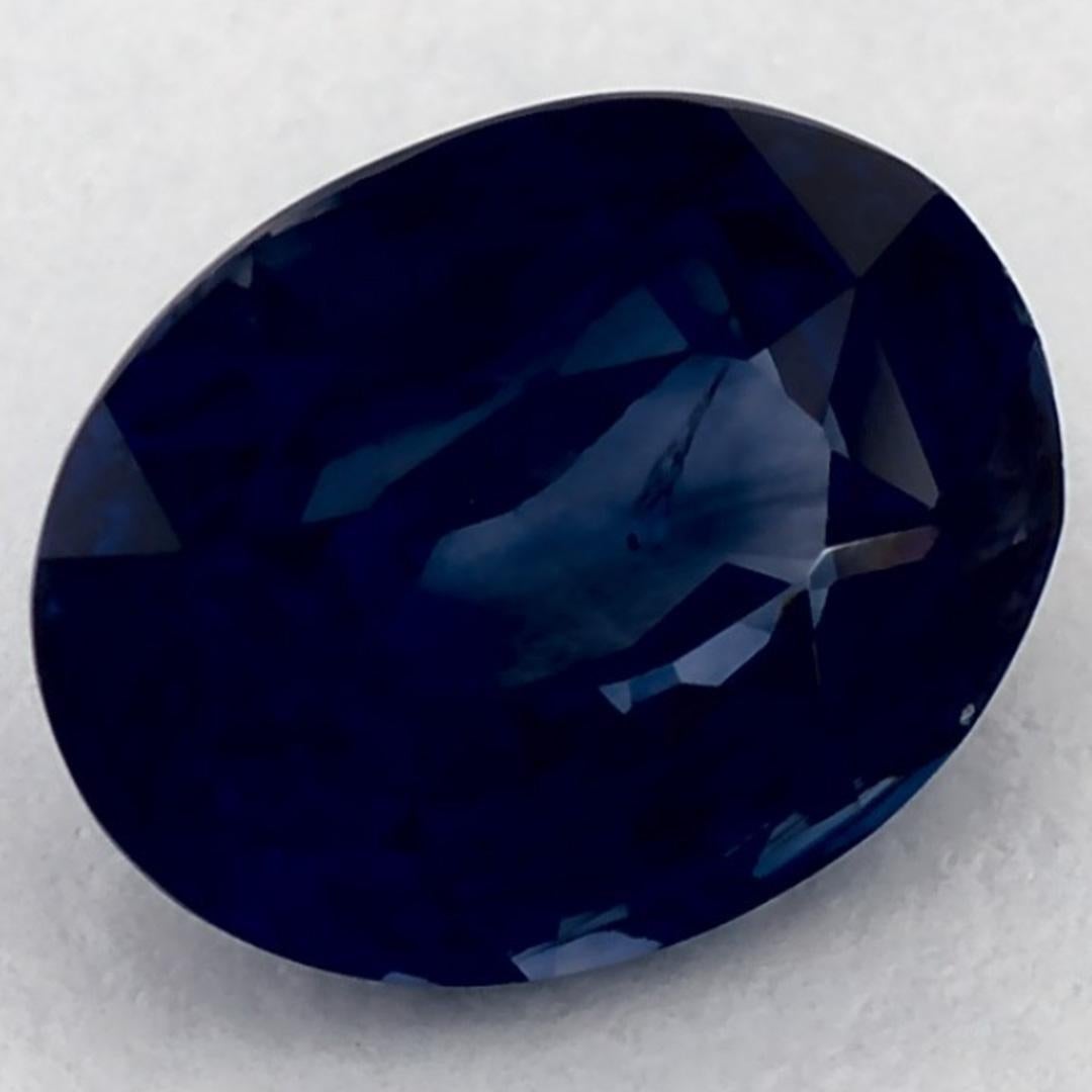 2.03 Karat Blauer Saphir Oval Loser Edelstein (Ovalschliff) im Angebot