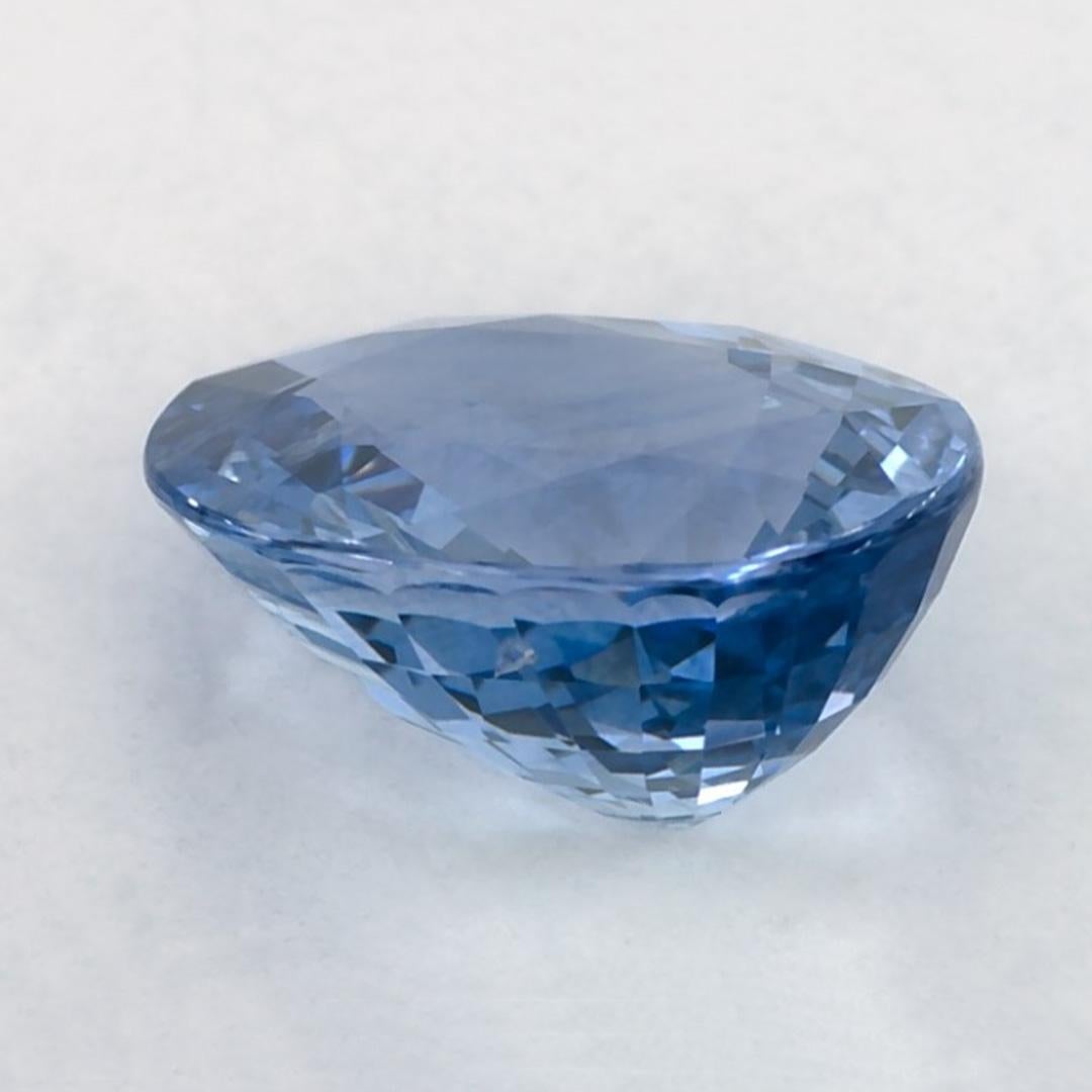 2.03 Ct Blue Sapphire Oval Loose Gemstone In New Condition For Sale In Fort Lee, NJ
