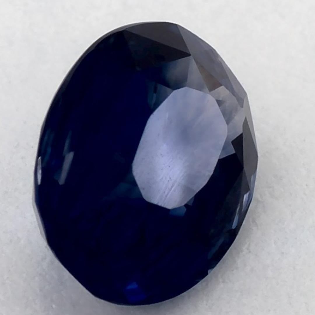 2.03 Karat Blauer Saphir Oval Loser Edelstein im Angebot 2