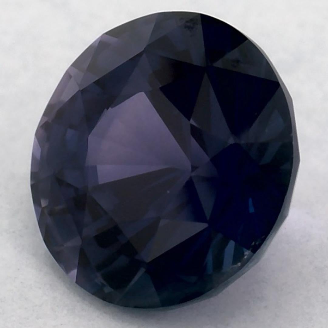 De las mujeres 2.03 ct Zafiro Azul Redondo Gema Suelta en venta