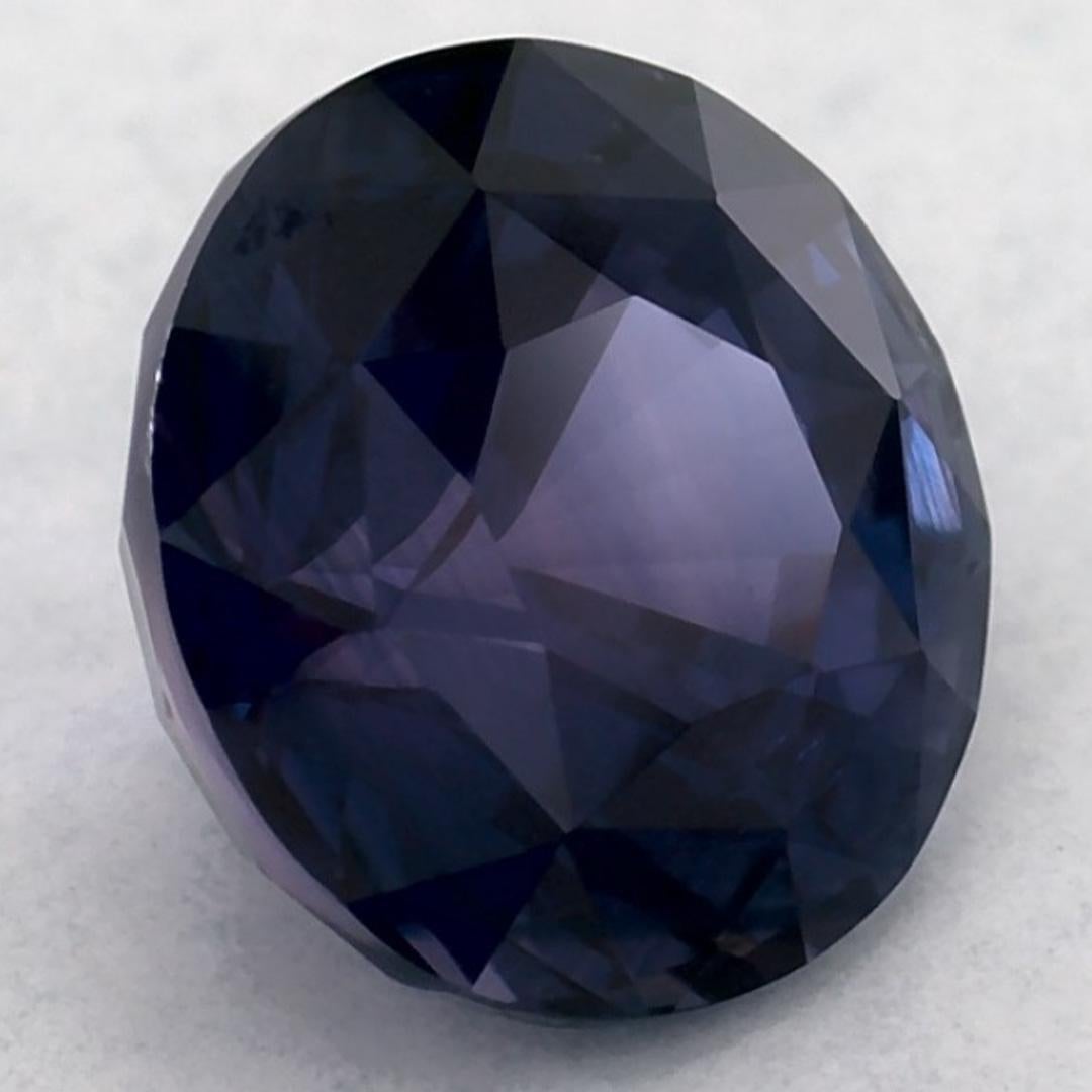 2.03 ct Zafiro Azul Redondo Gema Suelta en venta 2