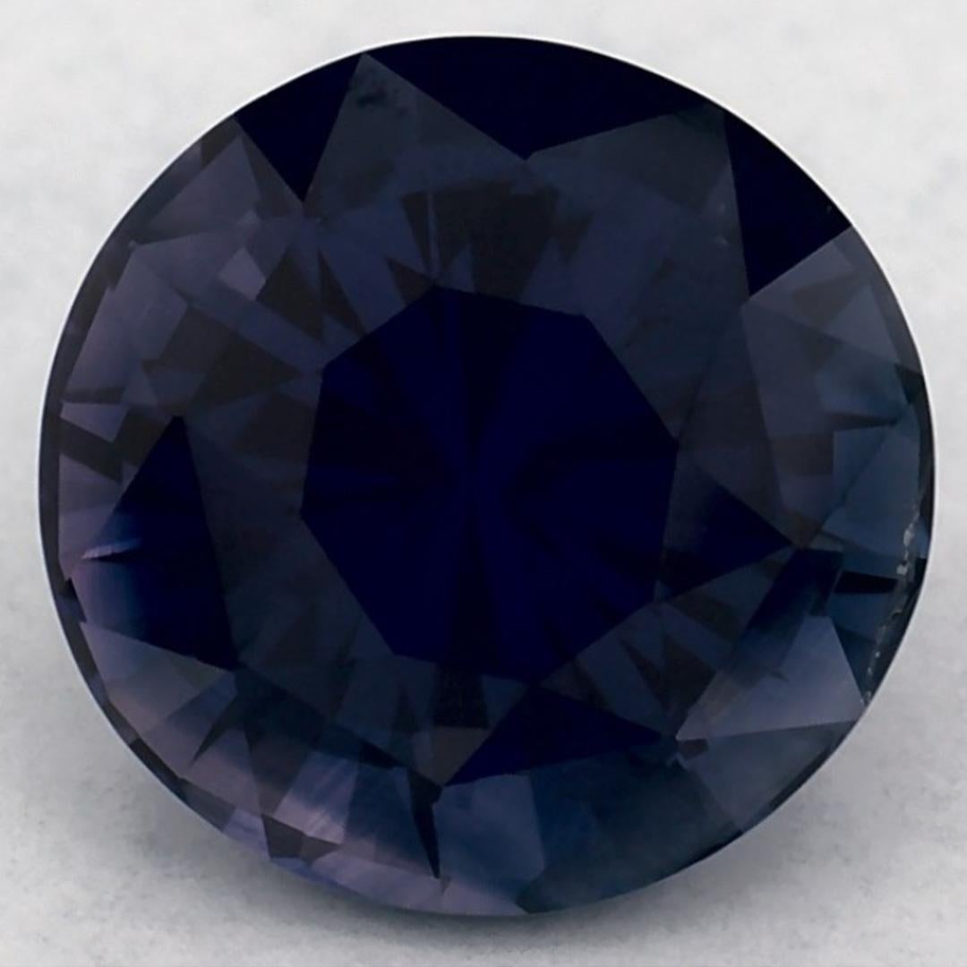 2.03 carati di zaffiro blu rotondo sfuso