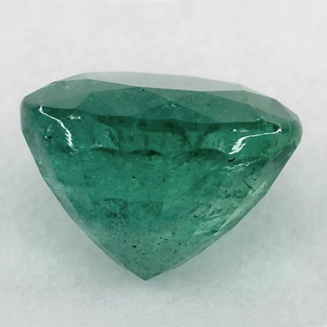 2.03 Ct Emerald Round Loose Gemstone In New Condition For Sale In Fort Lee, NJ