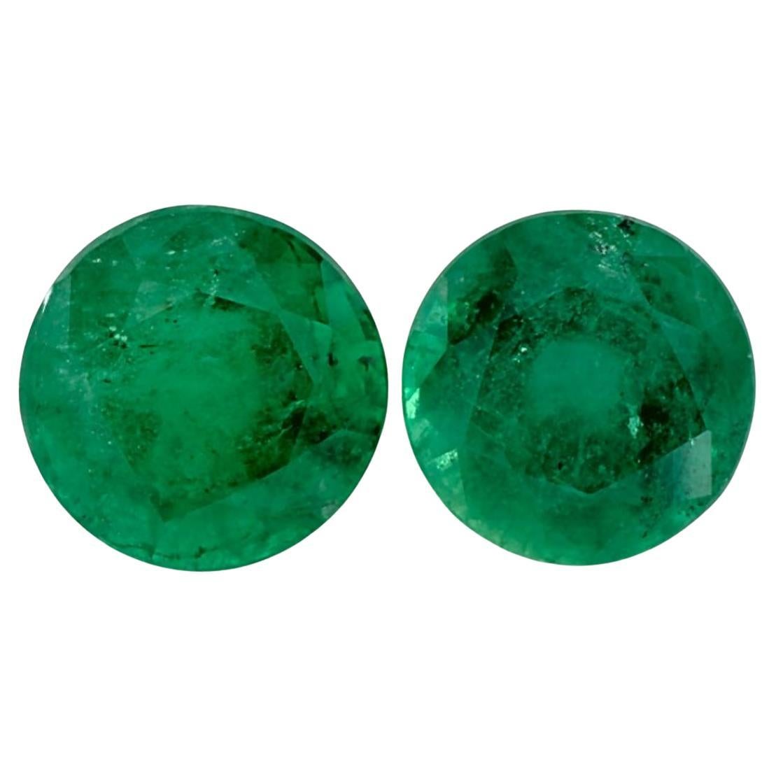 2.03 Ct Emerald Round Loose Gemstone