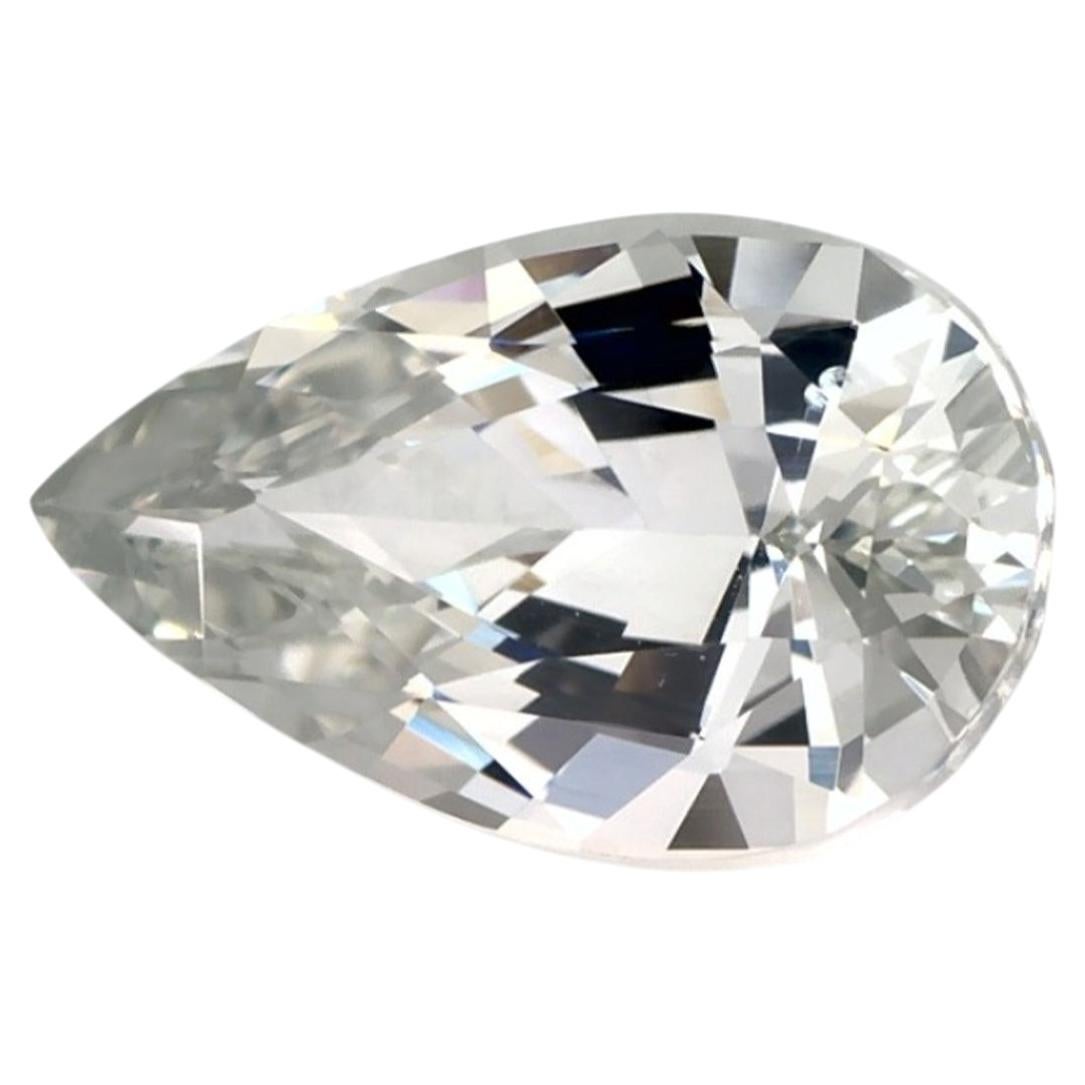 2.03 Ct Green Sapphire Pear Loose Gemstone