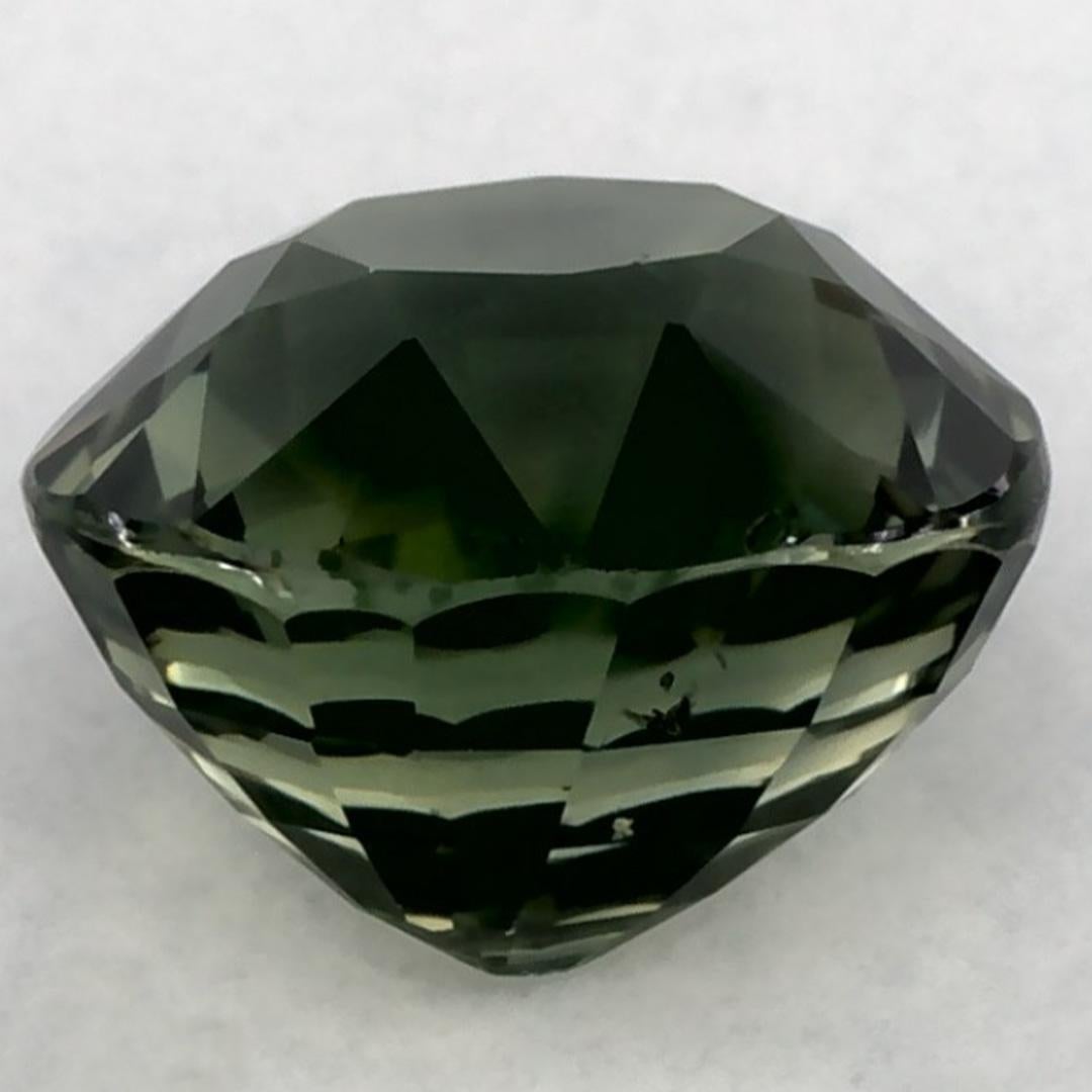 2.03 Ct Green Sapphire Round Loose Gemstone (Saphir vert rond en vrac) Neuf - En vente à Fort Lee, NJ