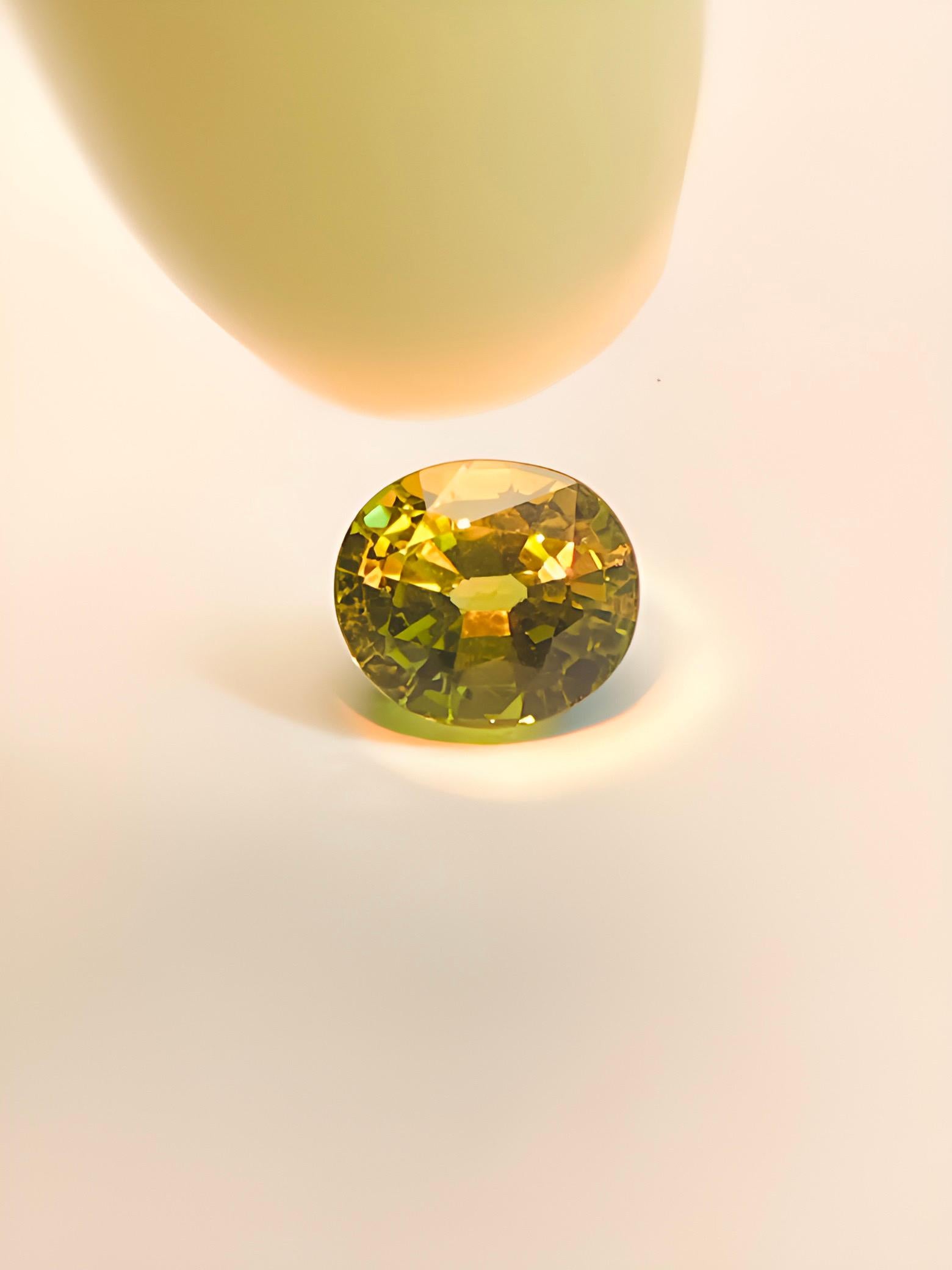 2.03 Ct ICA certified Natural alexandrite Green color full transparent For Sale 1