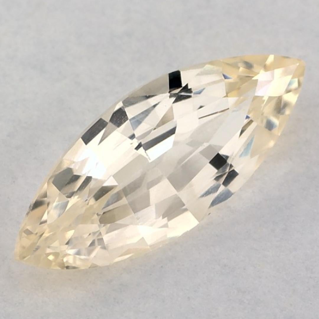 Taille Marquise 2.03 Ct Yellow Sapphire Marquise Loose Gemstone en vente