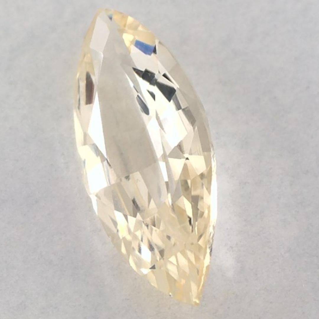 2.03 Ct Yellow Sapphire Marquise Loose Gemstone Pour femmes en vente