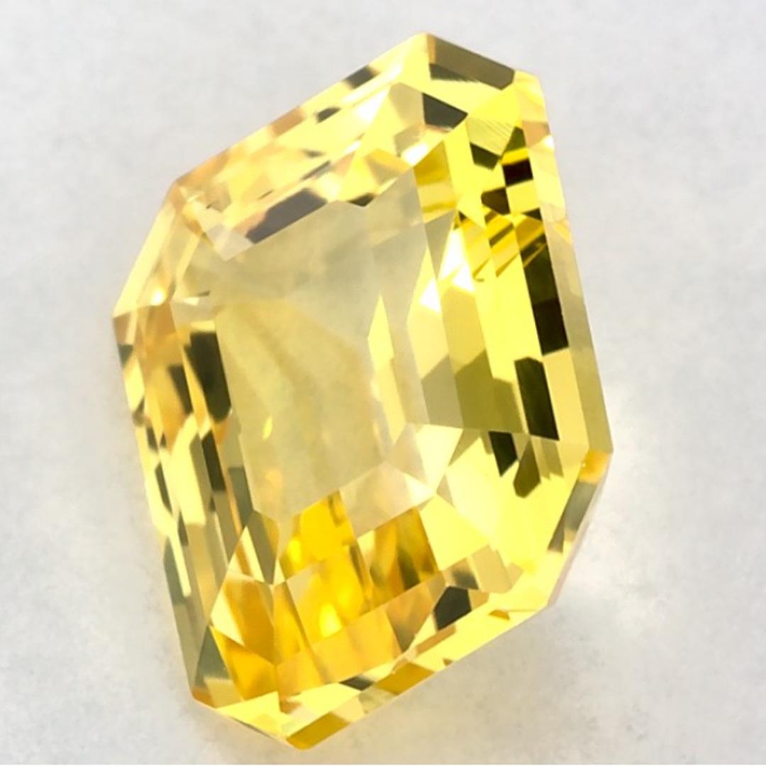 De las mujeres 2.03 qt Zafiro Amarillo Octágono Gema Suelta en venta