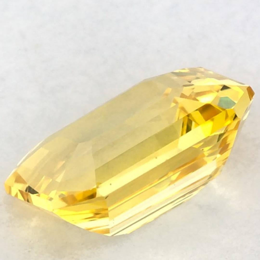 2.03 qt Zafiro Amarillo Octágono Gema Suelta en venta 3