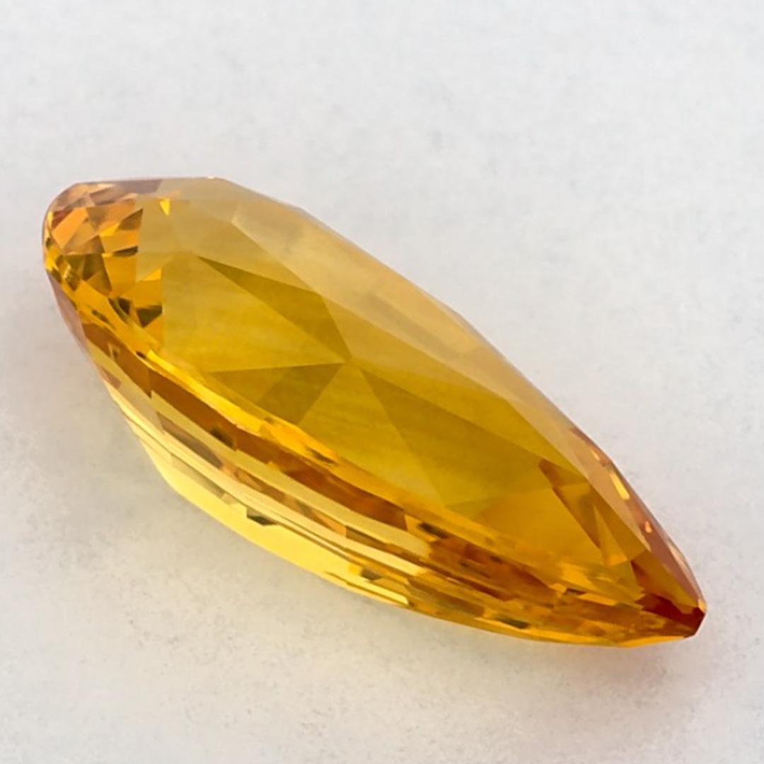 2.03 carati di zaffiro giallo a forma di pera sciolto in vendita 1